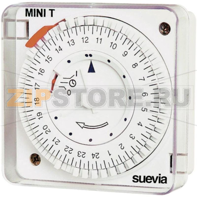 Таймер аналоговый на DIN-рейку 230 В/AC, 16 А, 230 В, 1 шт Suevia Mini T QRD 