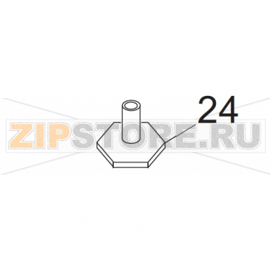 Funghetto alluminio sri Sirman Sirio 2 UL Funghetto alluminio sri Sirman Sirio 2 ULЗапчасть на деталировке под номером: 24Название запчасти на итальянском языке: Funghetto alluminio sri Sirman Sirio 2 UL