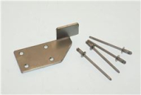 Piastrina di rinforzo SX (con rivetti)