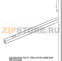 St. Steel door lower bar Unox XVC 715G