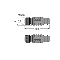 Кабель PROFIBUS Turck RKSW-D9-RKSW-451-0.5M-0.5M