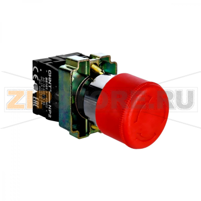 Кнопка управления, 1НЗ, IP40, без подсветки, красная Chint NP2-BS442 