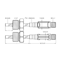 Датчик температуры Turck TTM150C-206A-G1/2-LI6-H1140-L250-50/150C