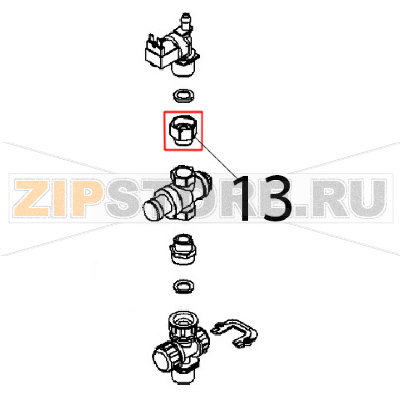Manicotto F3/4, M1/2 Angelo Po BX61E Manicotto F3/4, M1/2 Angelo Po BX61EЗапчасть на деталировке под номером: 13