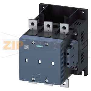 ВАКУУМНЫЙ КОНТАКТОР, 110КВТ/400V/AC-3, БЕЗ КАТУШКИ БЛОК-КОНТАКТЫ 2НО+2НЗ 3-Х ПОЛЮСНЫЙ, ТИПОРАЗМЕР S10 ШИННОЕ ПРИСОЕДИНЕНИЕ Siemens 3RT1264-6LA06 