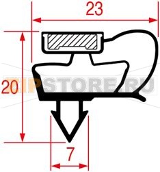 GUARNIZIONE AD INCASTRO 645x475 mm 