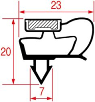 GUARNIZIONE AD INCASTRO 645x475 mm
