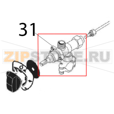 Gas control Angelo Po 0G1CP1G Gas control Angelo Po 0G1CP1GЗапчасть на деталировке под номером: 31