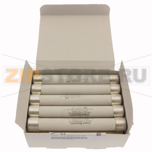 Предохранитель VT, 0.5 A, AC 5.5 kV, 50 кА, 142x20.6 мм, тип E, 0.5E Eaton 5.5KV 0.5A FUSE 