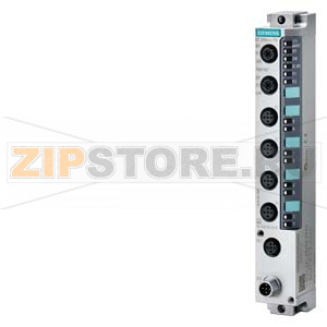 SIMATIC DP, СТАНЦИЯ РАСПРЕДЕЛЕННОЙ ПЕРИФЕРИИ PROFINET ET 200ECO PN: 8 ДИСКРЕТНЫХ ВЫХОДОВ 8DO =24 В/1,3 А, 4 X M12, СДВОЕННОЕ НАЗНАЧЕНИЕ РАЗЪЕМОВ, СТЕПЕНЬ ЗАЩИТЫ IP65/67, Siemens 6ES7142-6BF00-0AB0 
