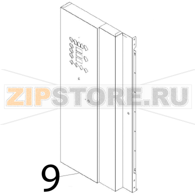 Control board Angelo Po BX101E Control board Angelo Po BX101EЗапчасть на деталировке под номером: 9