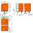 PCB terminal block; 2.5 mm; Pin spacing 7.62 mm; 2-pole; CAGE CLAMP®; 2,50 mm; orange Wago 739-232 - PCB terminal block; 2.5 mm; Pin spacing 7.62 mm; 2-pole; CAGE CLAMP®; 2,50 mm; orange Wago 739-232