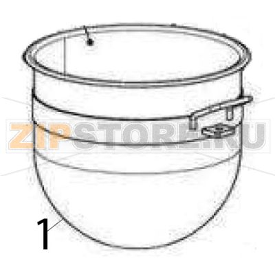 Vasca planetaria Sigma BMR 60 Vasca planetaria Sigma BMR 60Запчасть на деталировке под номером: 1