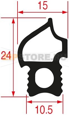 GASKET FOR OVEN DOOR 665x495 mm 