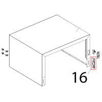 Attacco cerniera porta forno ribalta Unox XVC 104