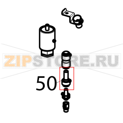 Female D.8, male D.10 reduction Tecnoinox GFB10DSL Female D.8, male D.10 reduction Tecnoinox GFB10DSLЗапчасть на деталировке под номером: 50