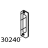 Cover plate with opening (serial) Zebra 105SE