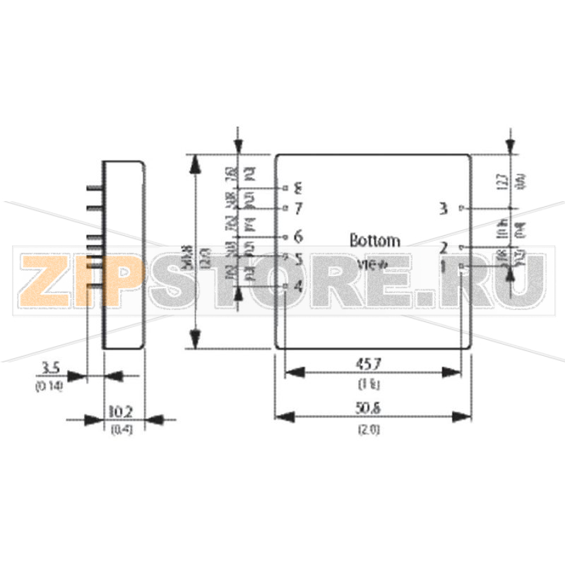 Преобразователь DC/DC, печатный монтаж, 24 V/DC, 15 V/DC, 4 A, 60 W Traco Power TEN 60-2413 