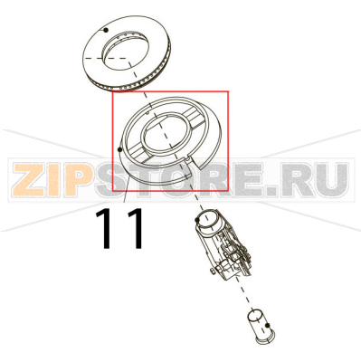 Burner 7.2 KW Tecnoinox PC105G7 Burner 7.2 KW Tecnoinox PC105G7Запчасть на деталировке под номером: 11