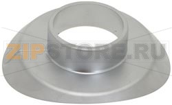 КРУЛАЯ СЕРЕБРЕННАЯ ГАЙКА ДЛЯ РУЧКИ Ø 83 ММ 