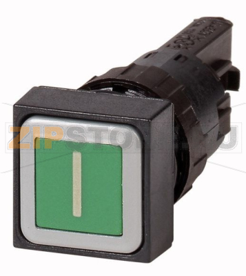 Кнопка, зеленая I, без фиксации Eaton Q25D-11 