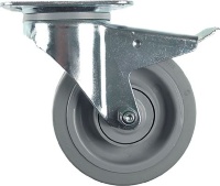 SWIVELLING CASTOR W/PLATE W/BRACKET