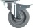 SWIVELLING CASTOR W/PLATE W/BRACKET