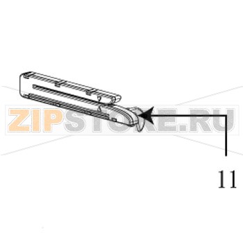 Датчик этикетки TSC TTP-644M  Датчик этикетки для принтера TSC TTP-644M Запчасть на сборочном чертеже под номером: 11Количество запчастей в комплекте: 1Название запчасти TSC на английском языке: Media sensor assembly