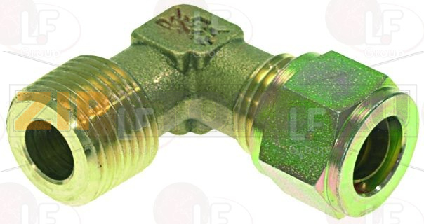 RACCORDO A GOMITO 3/8"M- 1/4"M 