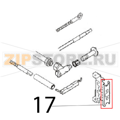S/Staffa pos. Angelo Po 1G1CP2G S/Staffa pos. Angelo Po 1G1CP2GЗапчасть на деталировке под номером: 17