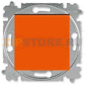 Выключатель одноклавишный, оранжевый/дымчатый чёрный ABB 2CHH590145A6066 