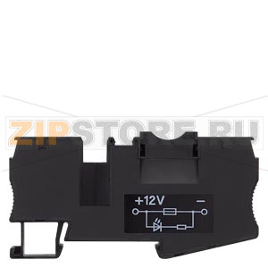 КЛЕММА С ПРЕДОХРАНИТЕЛЕМ С LED, 24V DC 4 MM2 ПРУЖИННОЕ ПОДСОЕДИНЕНИЕ, ШИРИНА: 8.2 MM, ЧЕРНАЯ Siemens 8WH2000-1BG38 