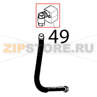 Valvola a sfera motoirzzata 3/4&quot; Tecnoeka KF 1010 EV UD Valvola a sfera motoirzzata 3/4" Tecnoeka KF 1010 EV UDЗапчасть на деталировке под номером: 49