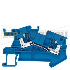 INSTA through-type terminal 4 mm2, 6.2 mm wide blue Siemens 8WH6001-0AG01 