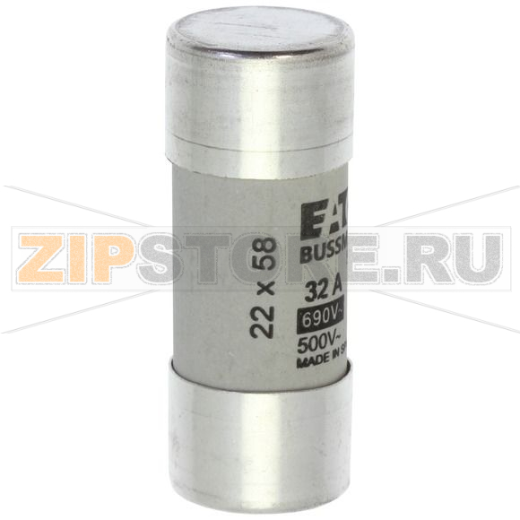 Предохранитель, 32 A, AC 690 В, 80 кА, 22x58 мм, gL/gG, IEC Eaton CYLINDRICAL FUSE 22x58 32A GG 