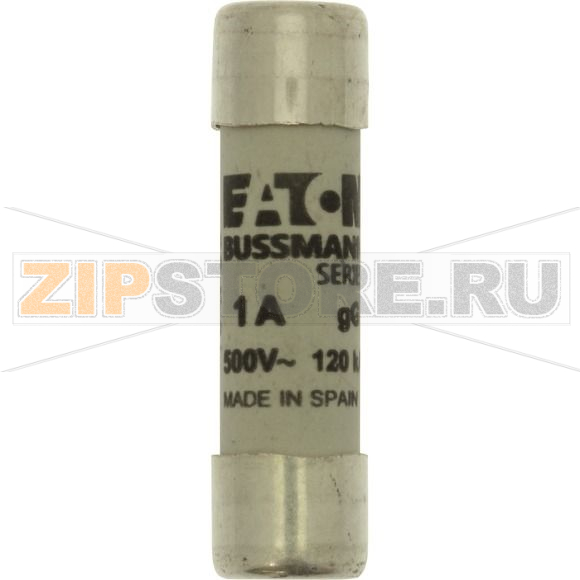 Предохранитель, 1 A, AC 500 В, 120 кА, 10x38 мм, gL/gG, IEC Eaton CYLINDRICAL FUSE 10x38 1A GG 