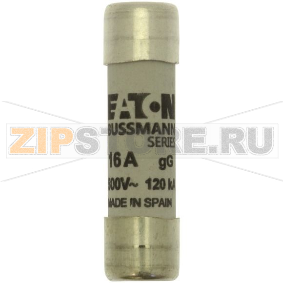 Предохранитель, 1 A, AC 500 В, 120 кА, 10x38 мм, gL/gG, IEC Eaton CYLINDRICAL FUSE 10x38 1A GG 