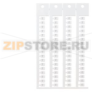 inscription label, front, with L+, vertical, terminal width: 5 mm, H: 7 mm, white Siemens 8WA8348-2AF 
