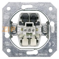 DELTA ВЫКЛЮЧАТЕЛЬ 2-Х КЛАВИШНЫЙ 1NO 10А 250В ЭЛ.-МЕХ. ЧАСТЬ МОНТИРУЕМАЯ ПОД ШТУКАТУРКУ С N-КОНТАКТОМ Siemens 5TD2116