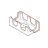 Inserto inferiore dx in techmate Saeco Royal Classic