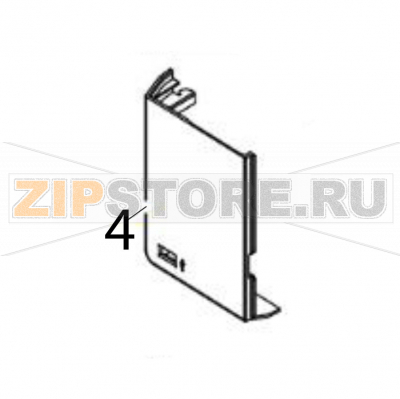Front cover under LH Sato CL6NX Plus Front cover under LH Sato CL6NX PlusЗапчасть на деталировке под номером: 4Название запчасти на английском языке: Front cover under LH Sato CL6NX Plus.