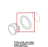 Ptfe+Carb. ø53x44x4 lamp holder gasket Unox XF 090P