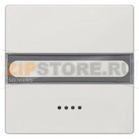 DELTA STYLE КЛАВИША С ОКНОМ ПОЛЕ ДЛЯ НАДПИСИ ПЛАТИНОВЫЙ МЕТАЛЛИК Siemens 5TG7155-1