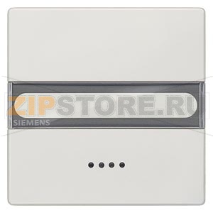 DELTA STYLE КЛАВИША С ОКНОМ ПОЛЕ ДЛЯ НАДПИСИ ПЛАТИНОВЫЙ МЕТАЛЛИК Siemens 5TG7155-1 