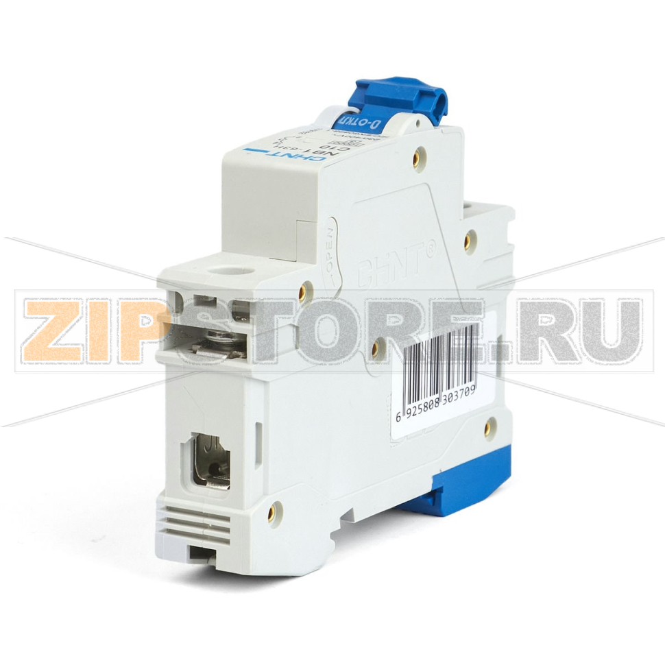 Выключатель автоматический 10 А, 10 кА, 1 полюс Chint NB1-63H 