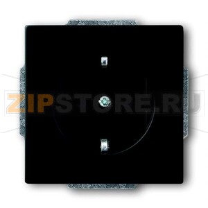 Розетка 16 А, 250 В, чёрный бархат ABB 2CKA002013A5333 