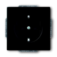 Розетка 16 А, 250 В, чёрный бархат ABB 2CKA002013A5333