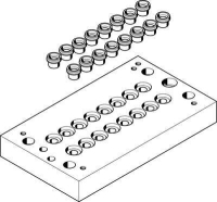 Плита пневматическая, многоканальная Festo CPV14-VI-P8-1/8