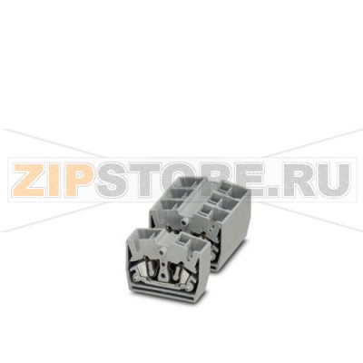 Проходная мини-клемма Phoenix Contact MSDB 2,5-M Тип подключения: Пружинный зажим, Сечение: 0,08 мм² - 4 мм², AWG: 28 - 12, Ширина: 10,4 мм, Высота: 22 мм, Цвет: cерый, Тип монтажа: на монтажную пластину.Минимальный заказ: 50 шт.Упаковка: 50 шт.