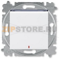 Переключатель одноклавишный с контрольной подсветкой, белый ABB 2CHH592545A6062